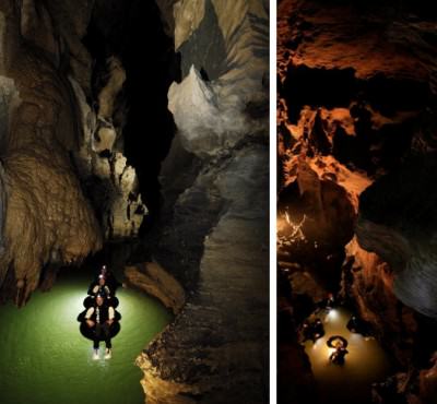 Waitomo Caves: Black Water Rafting or cave tubing Gua Waitomo: Arung Jeram air hitam