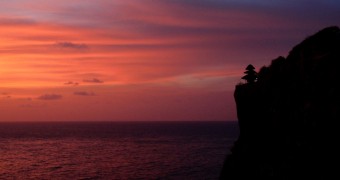 Sunset in Uluwatu, Bali, Indonesia