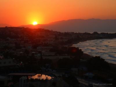 Yunani: Sunset di Kato Stalos, Pulau Kreta