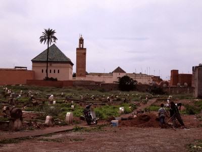 Morocco Marrakech Medina - Cemetery Kuburan - Marrakesh, Maroko