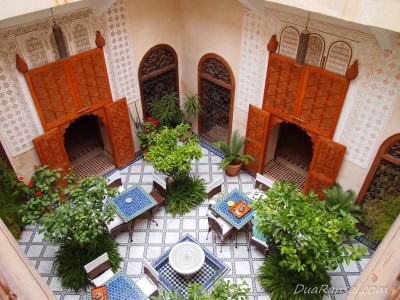 Morocco Marrakech Medina - Di dalam riad Di dalam riad - Marrakesh, Maroko