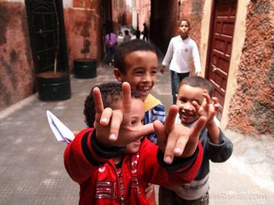 Morocco Marrakech Medina - Kids Anak-anak lokal - Marrakesh, Maroko