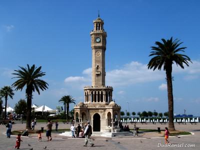 Turkey Izmir - Clock Tower Menara jam di Izmir, Turki