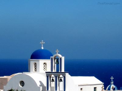 Gereja ortodoks di Santorini, Yunani Gereja ortodoks di Santorini, Yunani