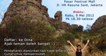 Halo, ada yang ingin ketemuan dengan Dina nggak? Meet Dina DuaRansel Jakarta - 9 Mei 2012
