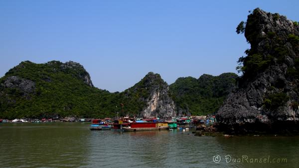 Vietnam Halong Bay 05 - Floating village near Catba 2R Floating village near Catba