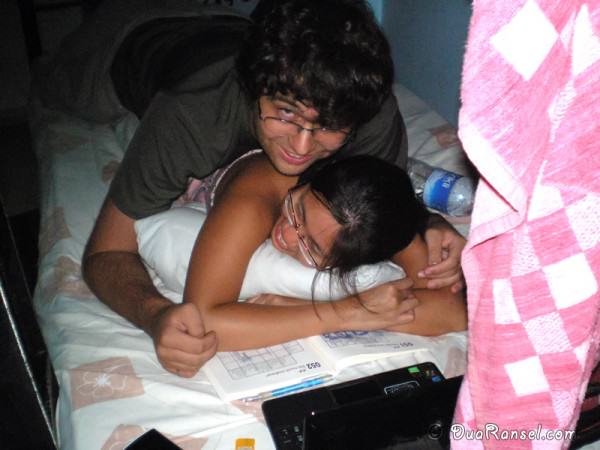 Cuddling in a hostel room in Istanbul, Turkey Cuddling in a hostel room in Istanbul, Turkey