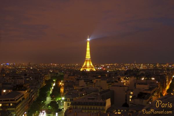 Kartu Pos DuaRansel 78-81: Eiffel Tower 