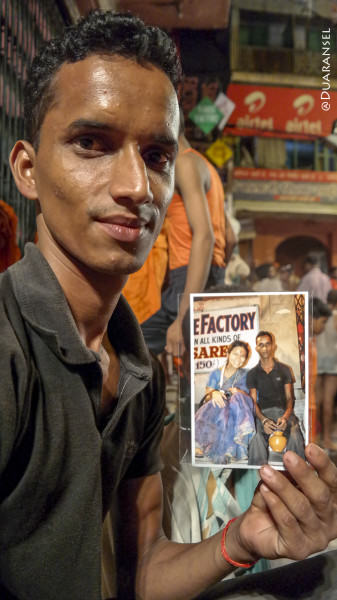 Varanasi - Photo with a pilgrim