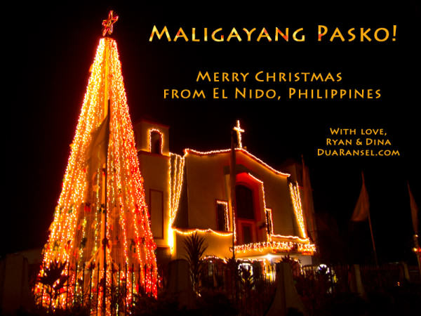 Merry Christmas | Maligayang Pasko | EL Nido