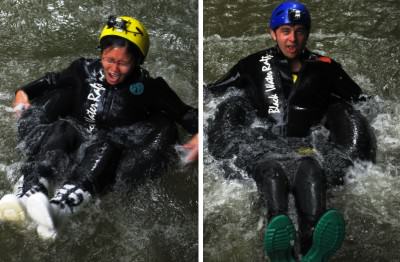 Gua Waitomo: Praktek melompat di air terjun