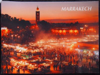 Kartu Pos DuaRansel 10: Jemaa el-Fna (Marrakesh, Maroko)