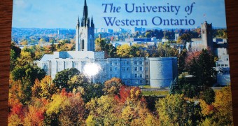 Kartu pos DuaRansel 77 - University of Western Ontario (London Canada)