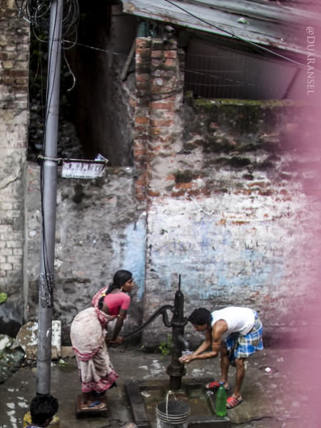 water pump at sidewalk, Kolkata