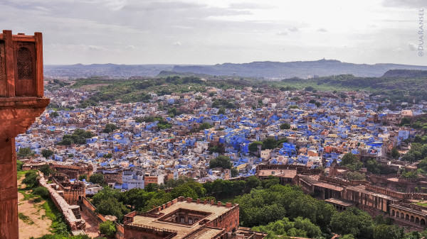 Jodhpur, the Blue CIty of India, dilihat dari Mehrangarh Fort